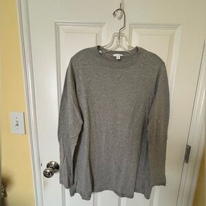 J Jill sweater washable sweater tunic, gray, medium